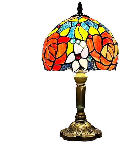 Amazon.co.jp: 大正浪漫風 アンティーク テーブルランプ 花柄 球体硝子